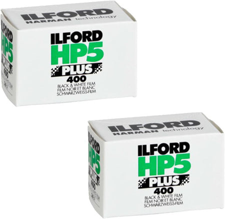 HP5 plus Black and White Printer Film, 35 Mm, ISO 400, 36 Poses 2-Pack