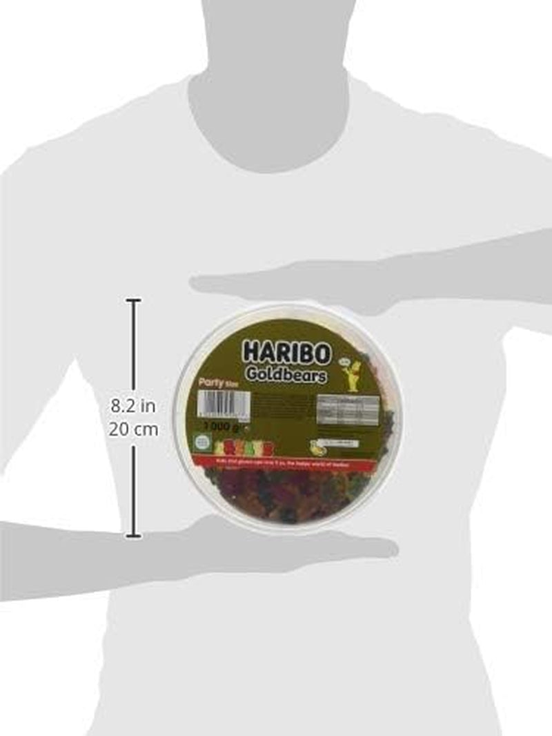 Gold Gummy Bear 1Kg Sweets Party Tub