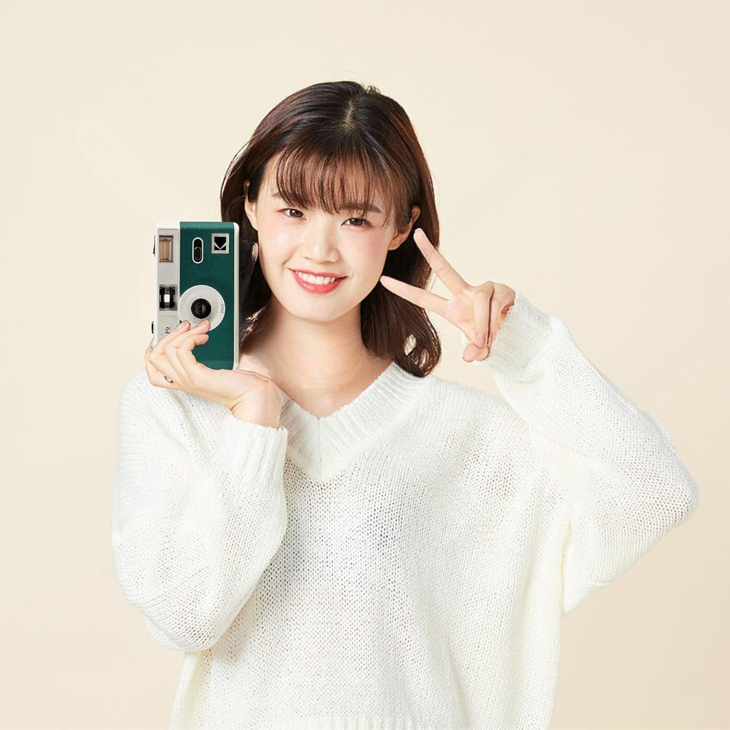 Reusable Film Camera Bundle Includes a Green Kodak Ultra F9 Film Camera, Kodak Ultramax 35Mm Film 36 Exposures and  Camera Film Photography Tips Card