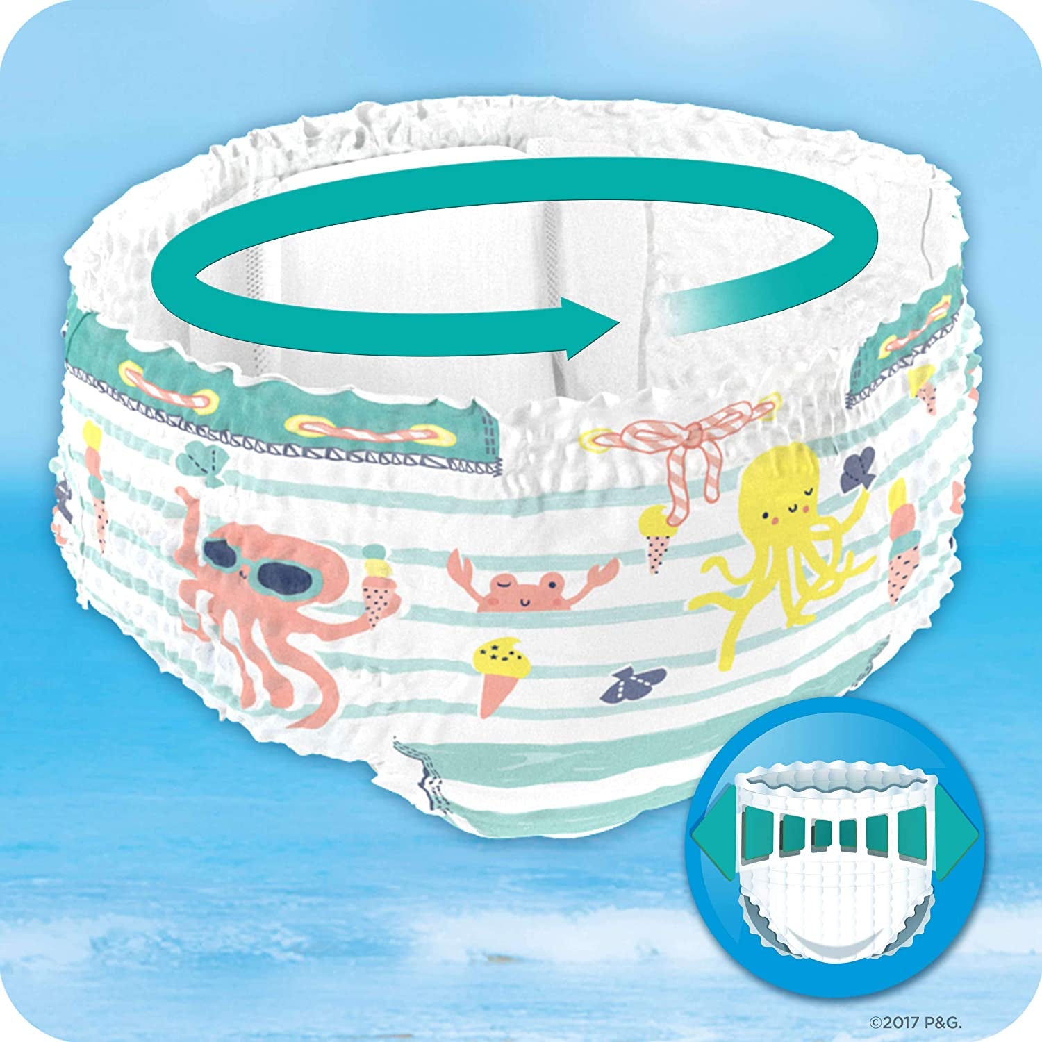 Splashers Disposable Swim Nappies Size 4-5 (9-15 Kg) for Optimal Protection in the Water, 11 Nappies