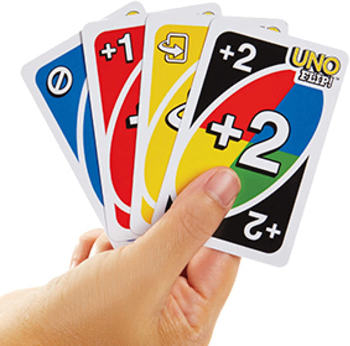 UNO FLIP! Family Card Game, with 112 Cards in a Sturdy Storage Tin, Makes a Great Gift for 7 Year Olds and Up, GDG37