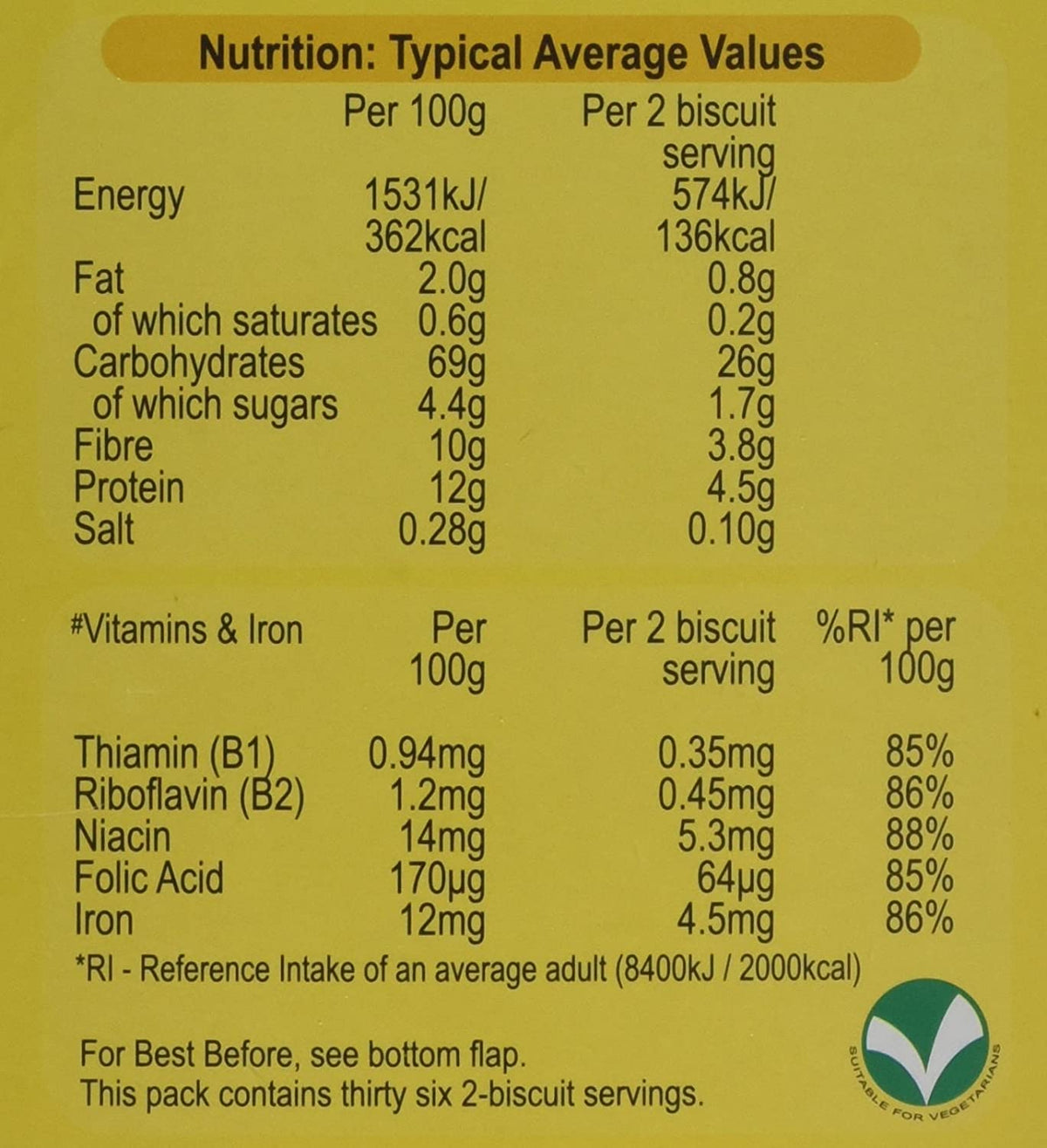 Cereal Biscuits, 72 Count