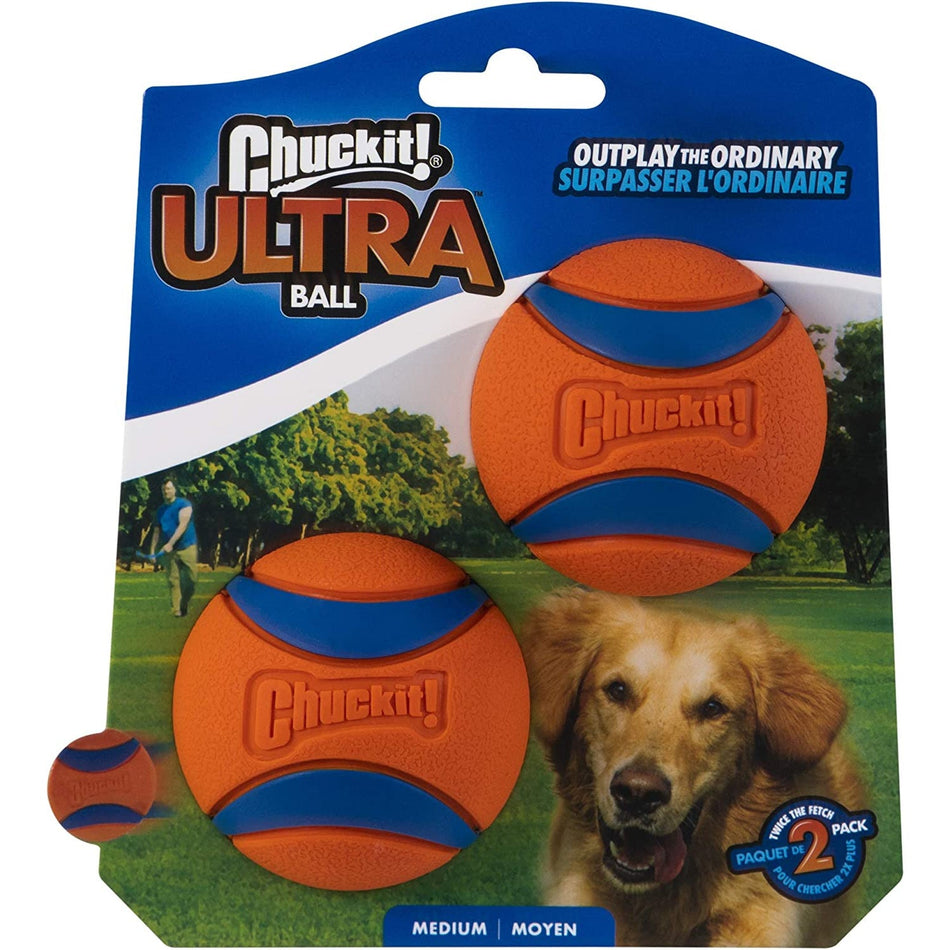 ChuckIt! - Ultra Ball Dog Toy - Medium (Pack of 2)