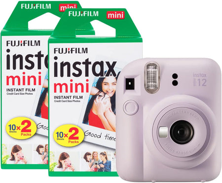 Fujifilm  Mini 12 Instant Camera with 40 Shot Film Pack - Lilac Purple