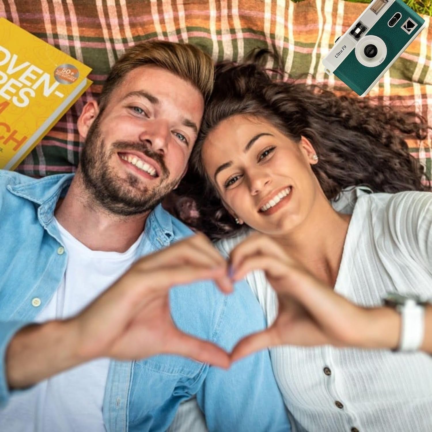 Reusable Film Camera Bundle Includes a Green Kodak Ultra F9 Film Camera, Kodak Ultramax 35Mm Film 36 Exposures and  Camera Film Photography Tips Card