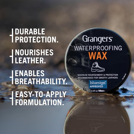 Waterproofing Wax | 100Ml | Nourish and Add Water-Repellency to Leather Walking Boots