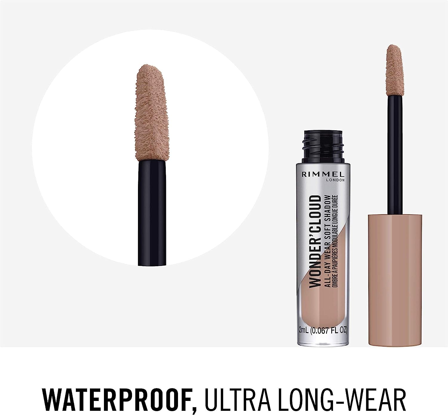 London Wonder'Cloud Liquid Eyeshadow, 002 Foggy Beige