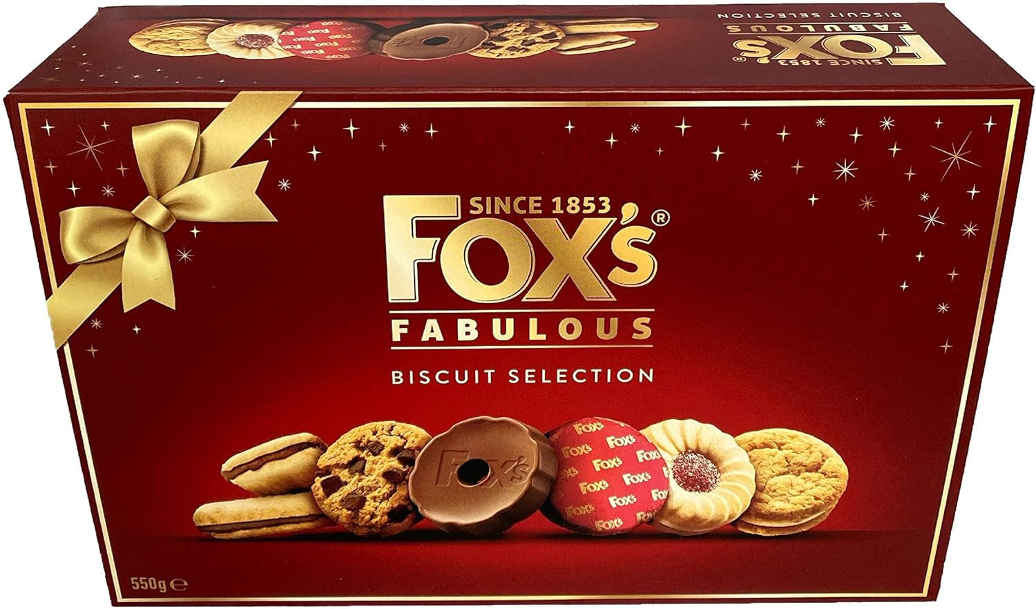 Fabulously Biscuit Selection Assortment Luxury Box |9 Varieties |Milk/Dark Choc Chunkie Cookies |Orange Sundae |Milk Chocolate Rounds |Viennese Fingers |Jam Creams |Golden/Butter Creams & Crunch