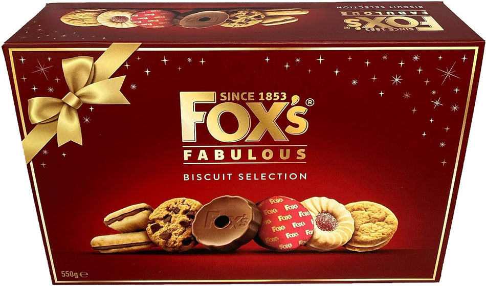 Fabulously Biscuit Selection Assortment Luxury Box |9 Varieties |Milk/Dark Choc Chunkie Cookies |Orange Sundae |Milk Chocolate Rounds |Viennese Fingers |Jam Creams |Golden/Butter Creams & Crunch