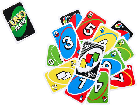 UNO Flex, Family Card Game for Kids and Adults for Party Game Night, Use as a Travel Game or Engaging Gift for Kids, 2 to 8 Players, Ages 7 and Up, HMY99