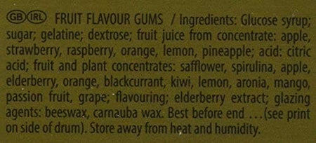 Gold Gummy Bear 1Kg Sweets Party Tub