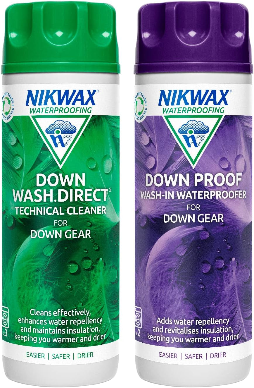 down Wash.Direct and down Proof, for Cleaning and Waterproofing down Clothing, Gear, Sleeping Bags, Twinpack, 2X 300Ml