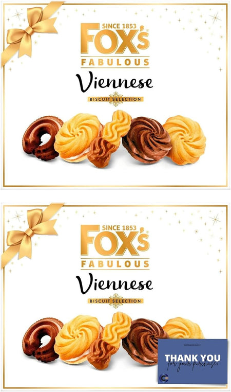 Fox'S Fabulous Viennese Biscuit Selection Assortment 350G - Pack of 2