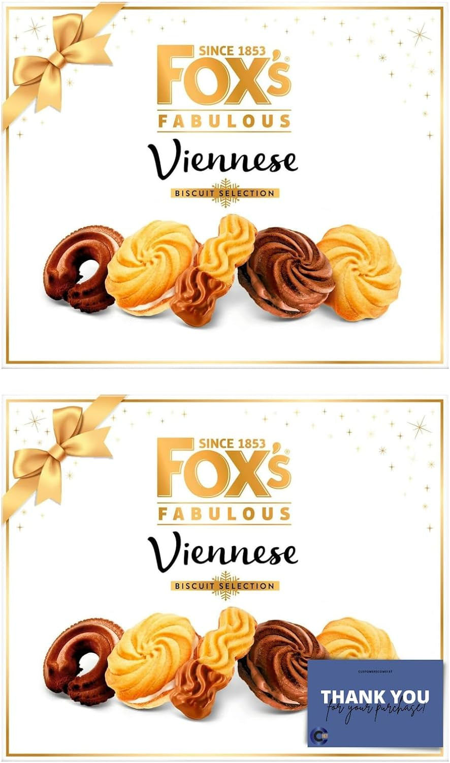 Fox'S Fabulous Viennese Biscuit Selection Assortment 350G - Pack of 2