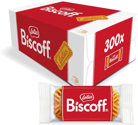 Lotus  Original Caramelised Single Biscuits (Pack of 300 - Catering Size)