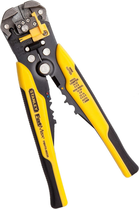 FATMAX Automatic Wire Stripper, Strips 10-22 AWG Wire with Spring Loaded Handles, Comfortable Grip Annd Adjustable Wire Stop