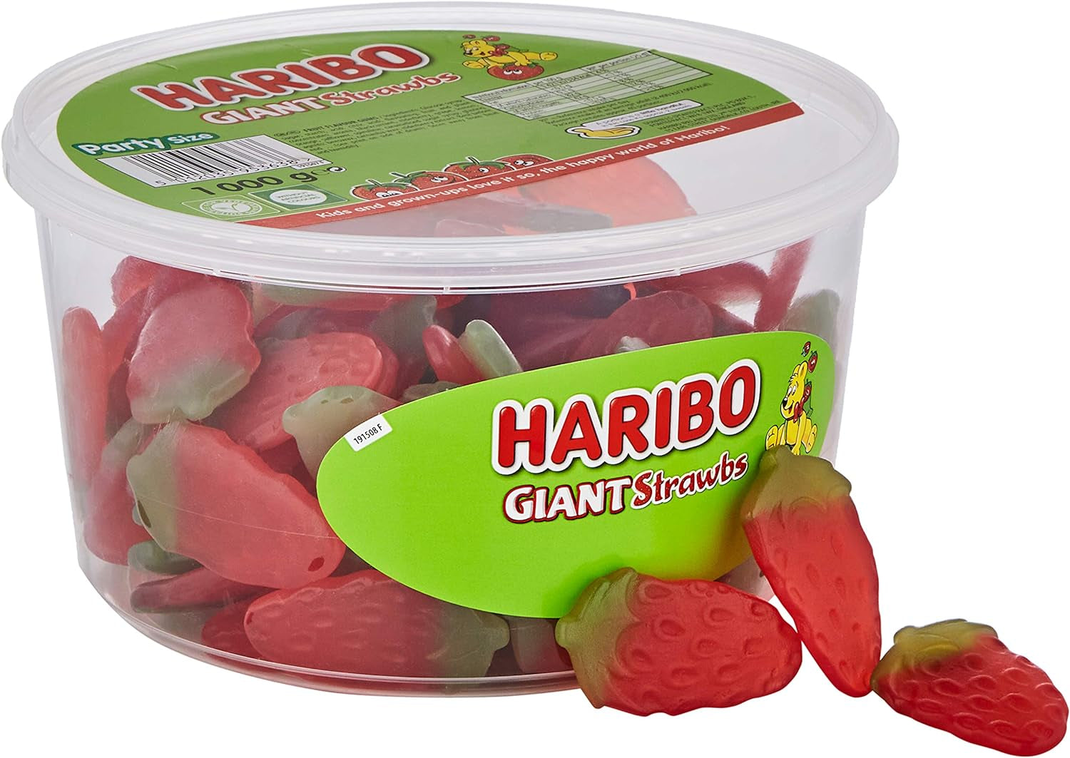 Giant Strawberry Bulk Sweets, 1 Kg