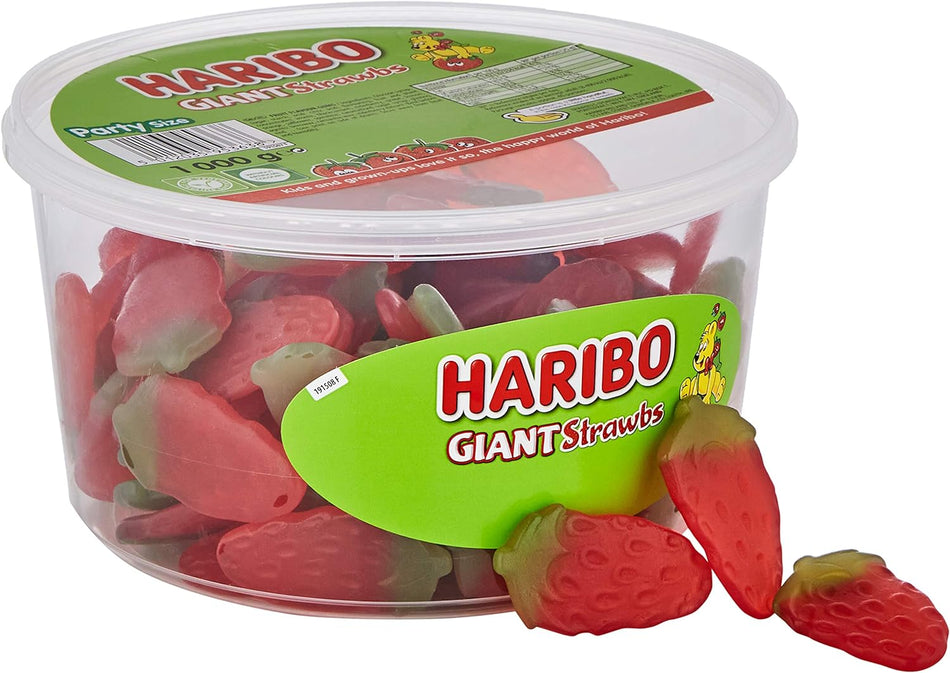 Giant Strawberry Bulk Sweets, 1 Kg